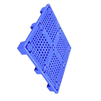 Nhà máy thực phẩm Pallet nhựa phẳng 1000 X 1000 X 140 Màu xanh HDPE 0,6T Tải