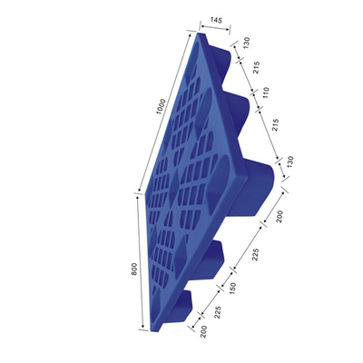 1000X800 Pallet nhựa nhà kho HDPE Polyethylene 400Kg Dynamic