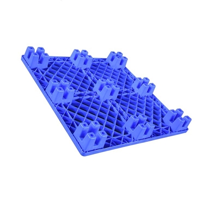 600Kg Tải trọng động 1100 X 1100 Pallet nhựa HDPE màu xanh có thể lồng vào nhau cho y tế / thực phẩm