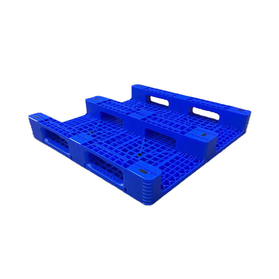 Pallet nhựa HDPE chống trượt màu xanh lam 1100 X 1100 X 155 cho nhà máy / cảng thực phẩm