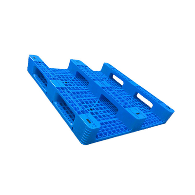 1100 X 1100 Pallet nhựa HDPE màu xanh có thể tái chế 100% cho nhà máy thiết bị y tế