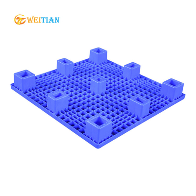 Pallet ép phẳng tải 2000Kg 100 X 100 Cm Vật liệu HDPE màu xanh lam