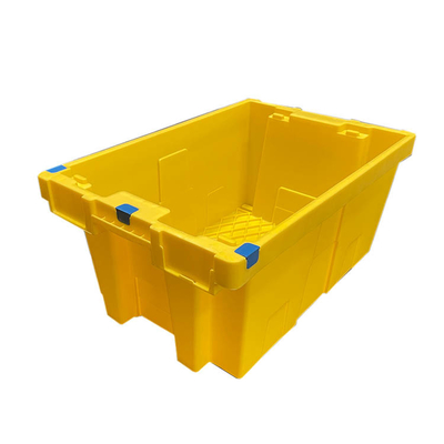 Thùng di chuyển bằng nhựa HDPE màu vàng 60 X 40 X 27,5cm Có thể tái sử dụng lồng nhau