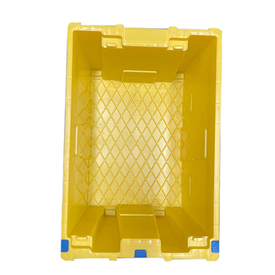 Thùng di chuyển bằng nhựa HDPE màu vàng 60 X 40 X 27,5cm Có thể tái sử dụng lồng nhau