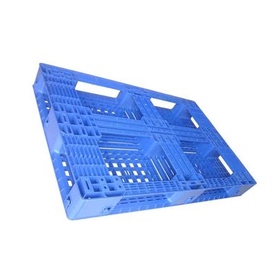 palet nhựa Euro Polietilena màu xanh 1200 X 800 Ba đường chạy bền