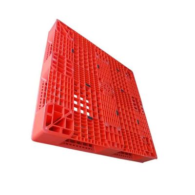 1100 X 1100 palet nhựa công nghiệp HDPE màu đỏ