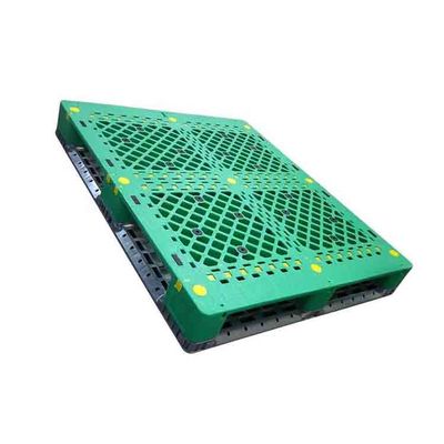 palet nhựa công nghiệp một mặt màu xanh lá cây 48X40 Tải trọng động 1500Kg