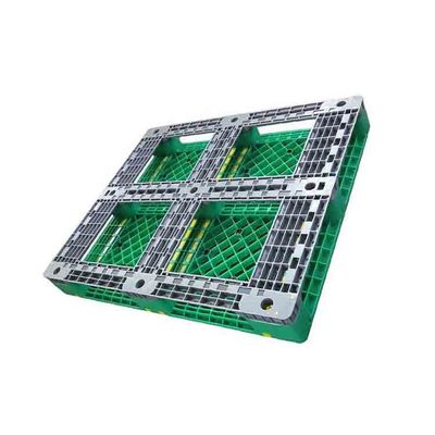 palet nhựa công nghiệp một mặt màu xanh lá cây 48X40 Tải trọng động 1500Kg