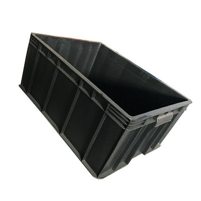 Thùng di chuyển bằng nhựa bền màu đen 1,9kg có thể tái sử dụng 54 * 42 PE chống tĩnh điện