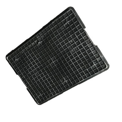 Thùng di chuyển bằng nhựa bền màu đen 1,9kg có thể tái sử dụng 54 * 42 PE chống tĩnh điện