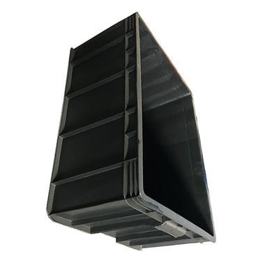 PE ESD Hộp hậu cần bằng nhựa đen 540 * 420 Hộp di chuyển bằng nhựa 40L