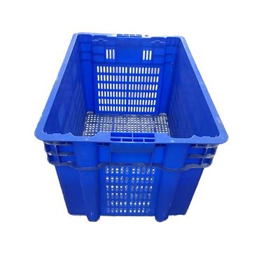 Màu xanh lam 60 * 40cm Thùng lưu trữ có thể xếp chồng lên nhau 510x350 Kích thước bên trong