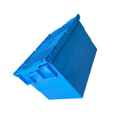 HDPE Có thể xếp chồng lên nhau 600x400 Hộp hậu cần công nghiệp Nhựa tái chế màu xanh