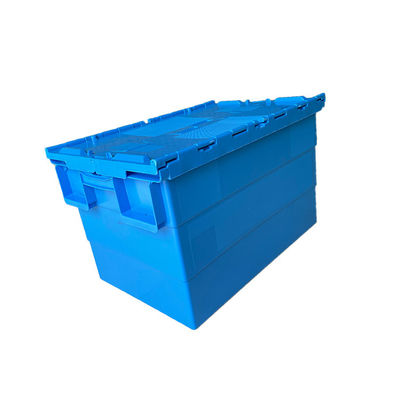 ISO9001 600x400 Pallet nhựa HDPE màu xanh ESD cho các tệp lưu trữ di chuyển nhà