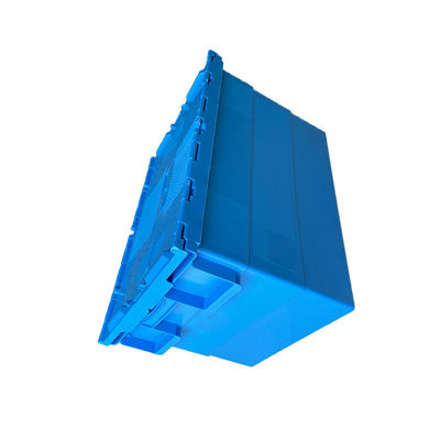 ISO9001 600x400 Pallet nhựa HDPE màu xanh ESD cho các tệp lưu trữ di chuyển nhà