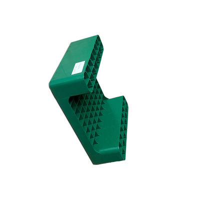 Pallet nhựa xếp chồng HDPE 450x350 màu xanh lá cây cho cảng kho