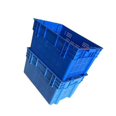 Thùng di chuyển rau quả bằng Polypropylene tái chế 600x400 Màu xanh dương 2Kg