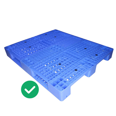 Nhà kho PE Injection Pallet đúc 2000Kg Tải trọng động HDPE Vệ sinh
