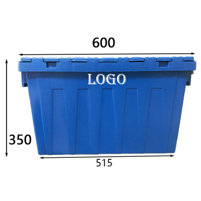 Hộp di chuyển có thể xếp chồng lên nhau có thể khóa 770 Pounds Hộp chứa bằng nhựa HDPE để di chuyển