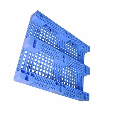 Pallet nhựa có thể xếp được HDPE màu xanh lam bền vững chắc chắn 1200x1000mm