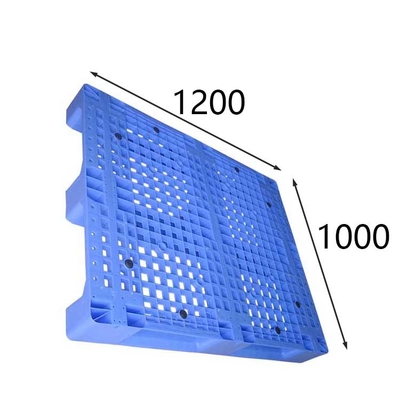 Vật liệu HDPE Pallet nhựa có thể xếp được giá đỡ Nắp chống trượt Tải trọng động 1500Kg
