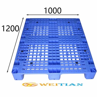 Công thái học Pallet nhựa có thể xếp chồng lên nhau 1200 X 1000 Tải trọng tĩnh 5500 Kg cho xe nâng hàng
